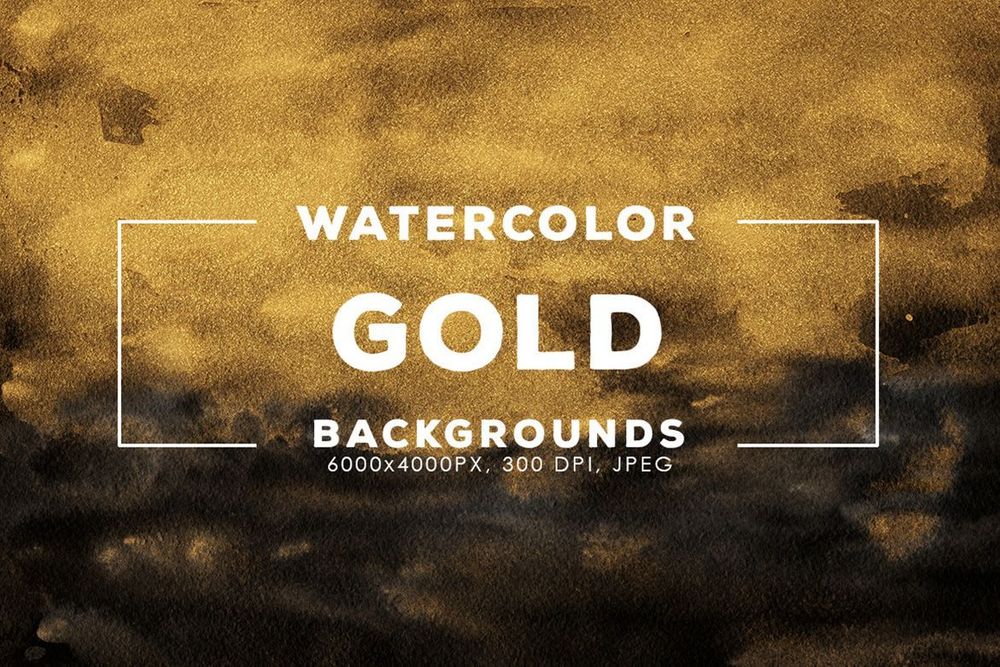 A bunch of gold watercolor backgrounds