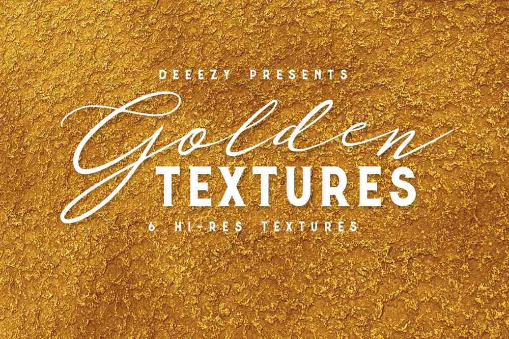 Six free golden textures