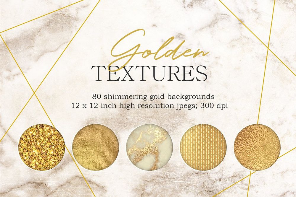 A gold textures bundle