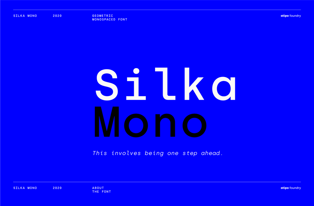 A free monoline minimal font