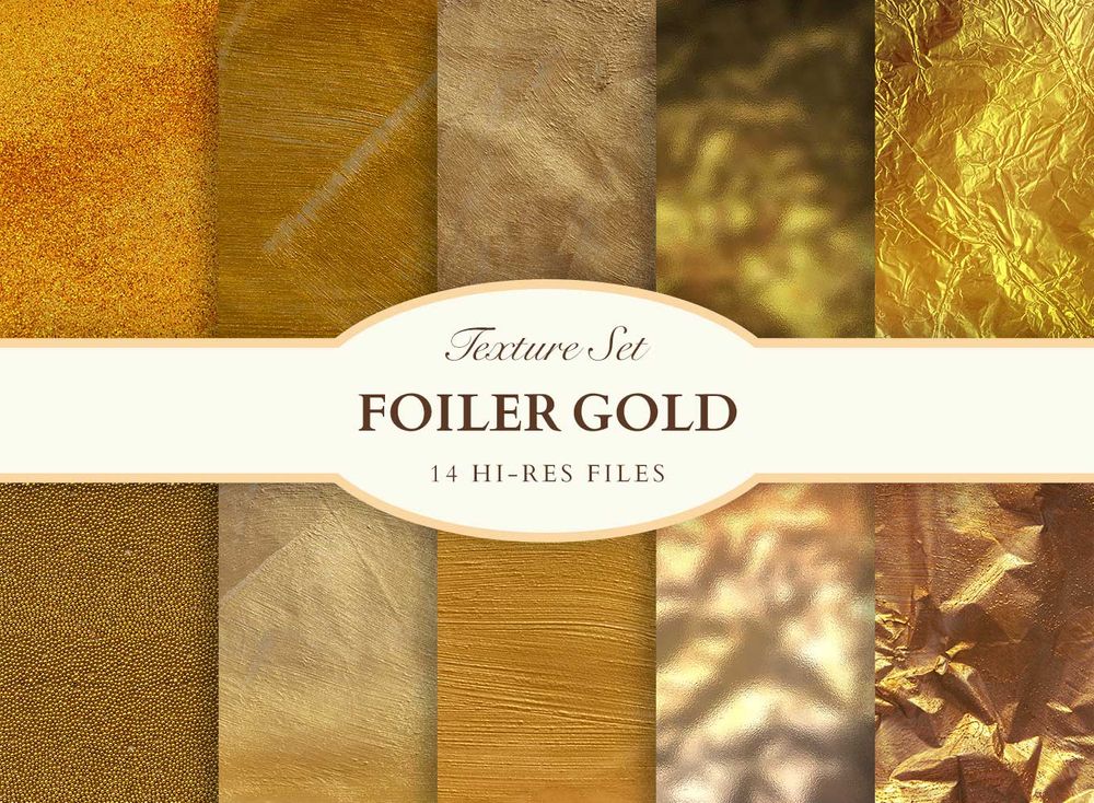 A free foiler gold texture set