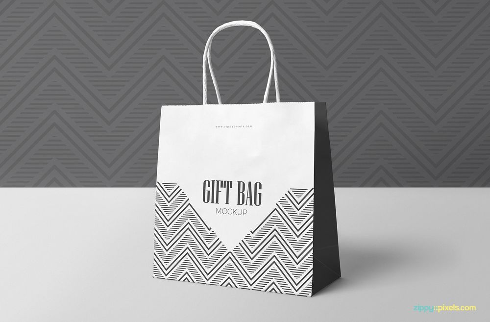 Download free-gift-bag-mockup | Decolore.Net