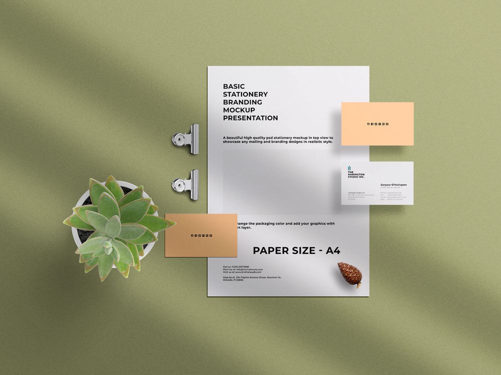 35 Impressive Branding Identity Stationery Psd Mockups Decolore Net