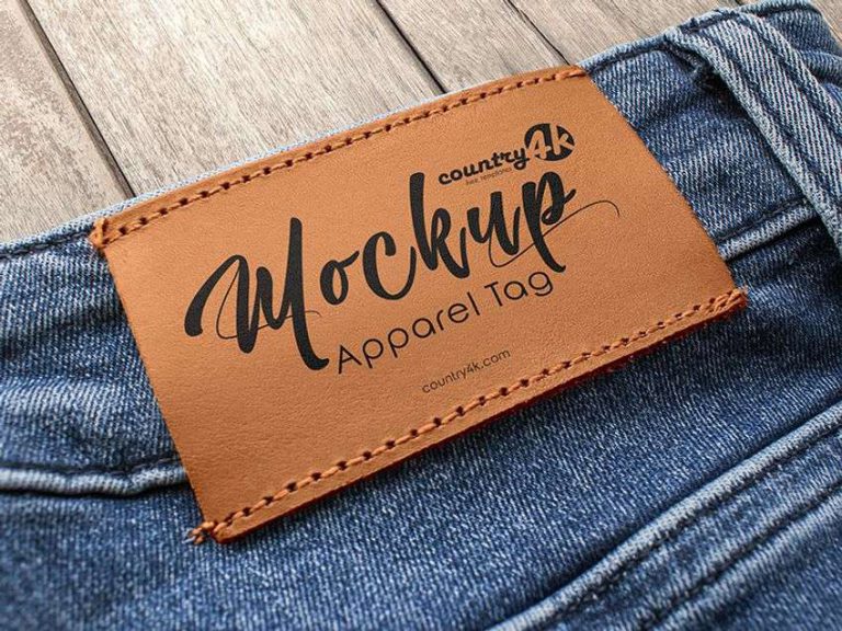 20+ Versatile Jeans Label PSD Mockup Templates | Decolore.Net