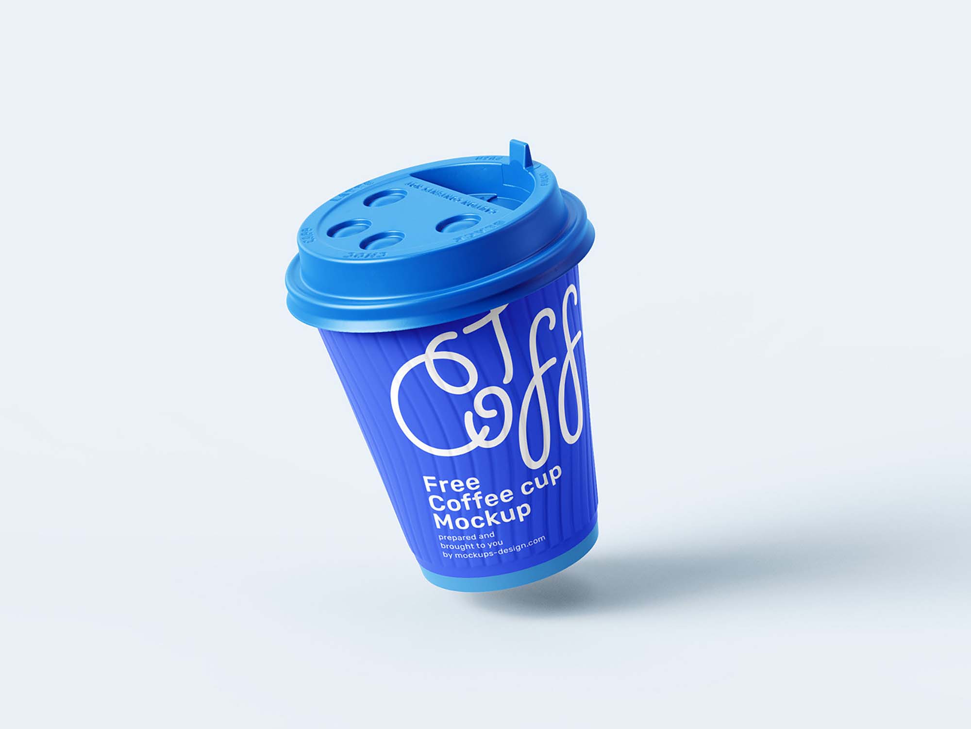 Set of free four paper coffee cup mockups