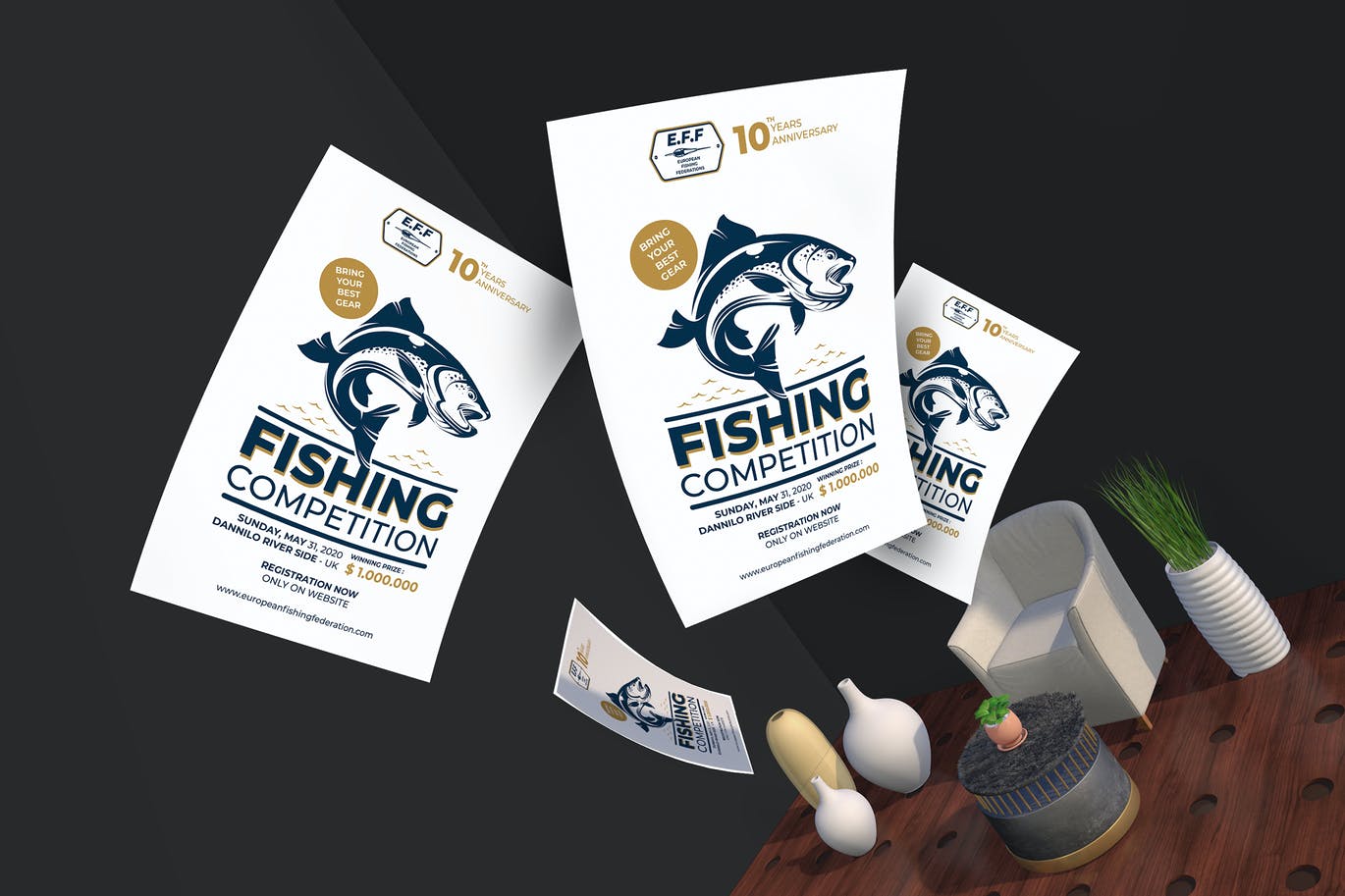 21+ Catchy Fishing Flyer Templates for Your Business  Decolore.Net For Fishing Tournament Flyer Template