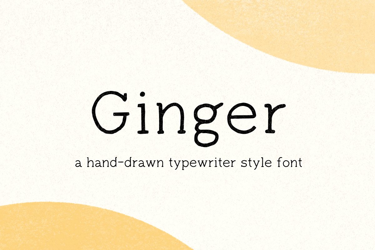 A hand-drawn typewriter style font