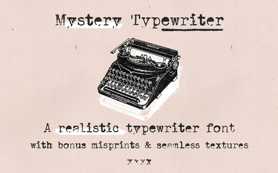 A realistic typewriter font