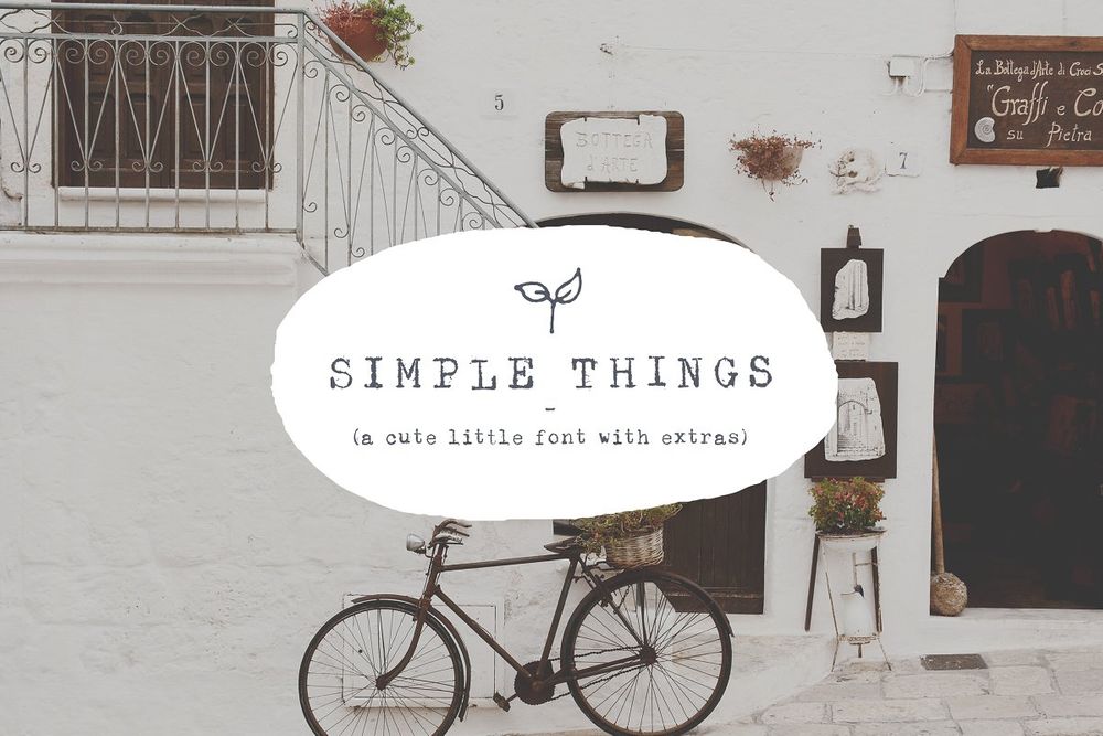 A simple typewriter font