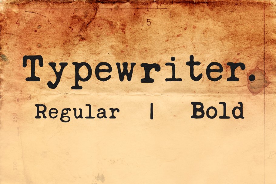 An old typewriter font