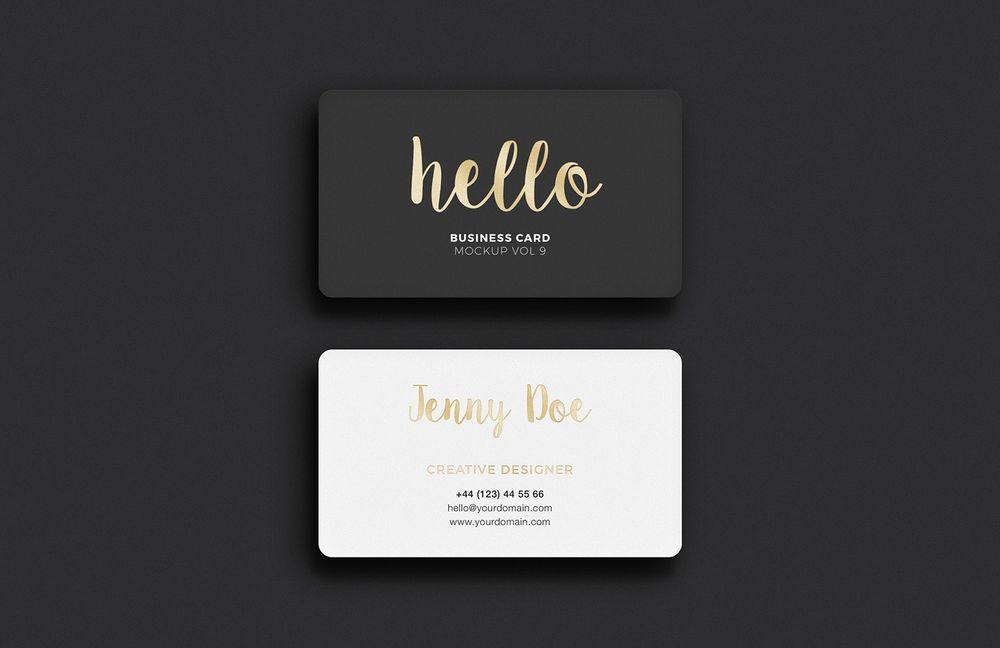 Download Free 25 Black Gold Business Card Mockup Templates Decolore Net PSD Mockup Template