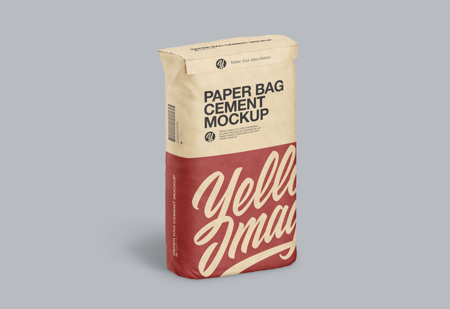 Download 15+ Perfect Cement Bag PSD Mockup Templates | Decolore.Net