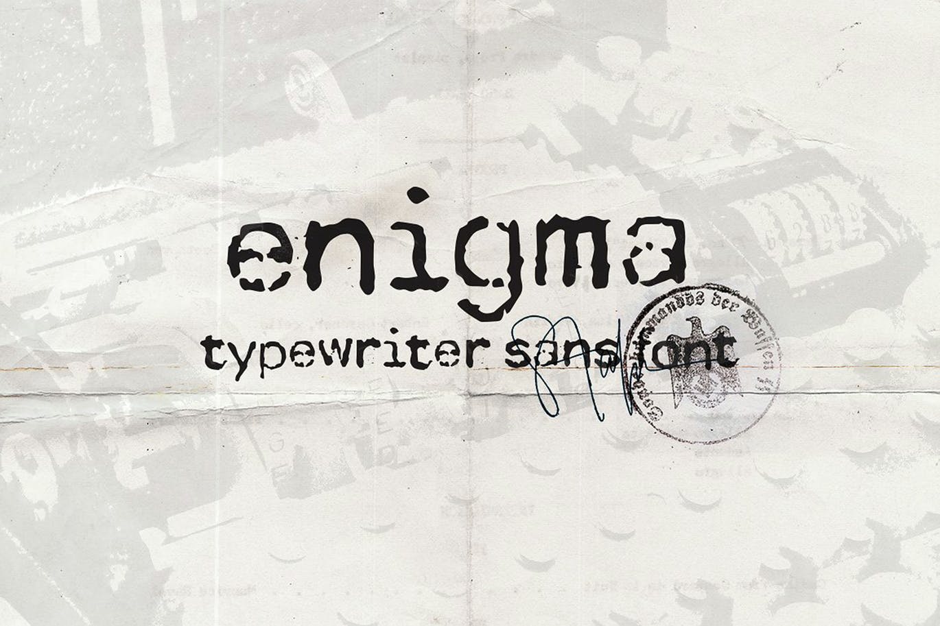 A typewriter sans sont