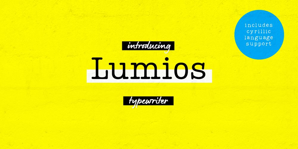 A free typewriter font family