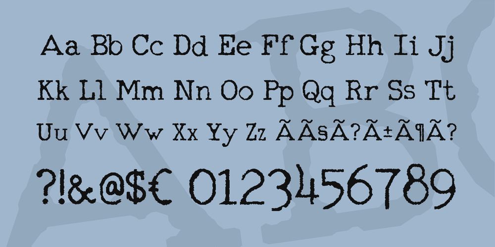 A free old typography font