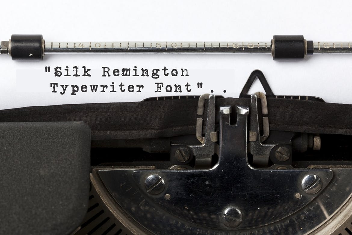 A typewriter font