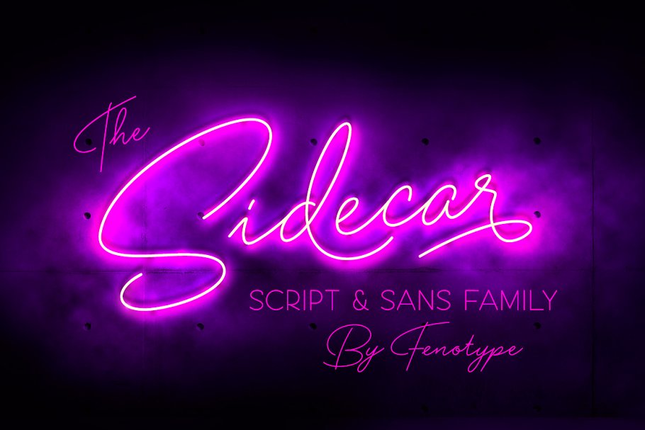 A script and sans font family