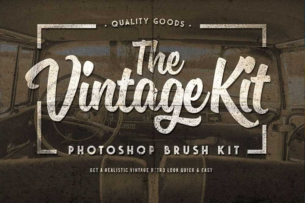 A vintage bundle of photoshop brushes