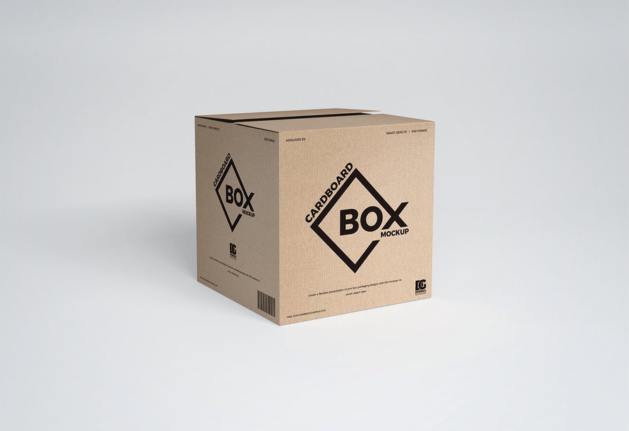 Download 45 Outstanding Cardboard Box Psd Mockup Templates Decolore Net