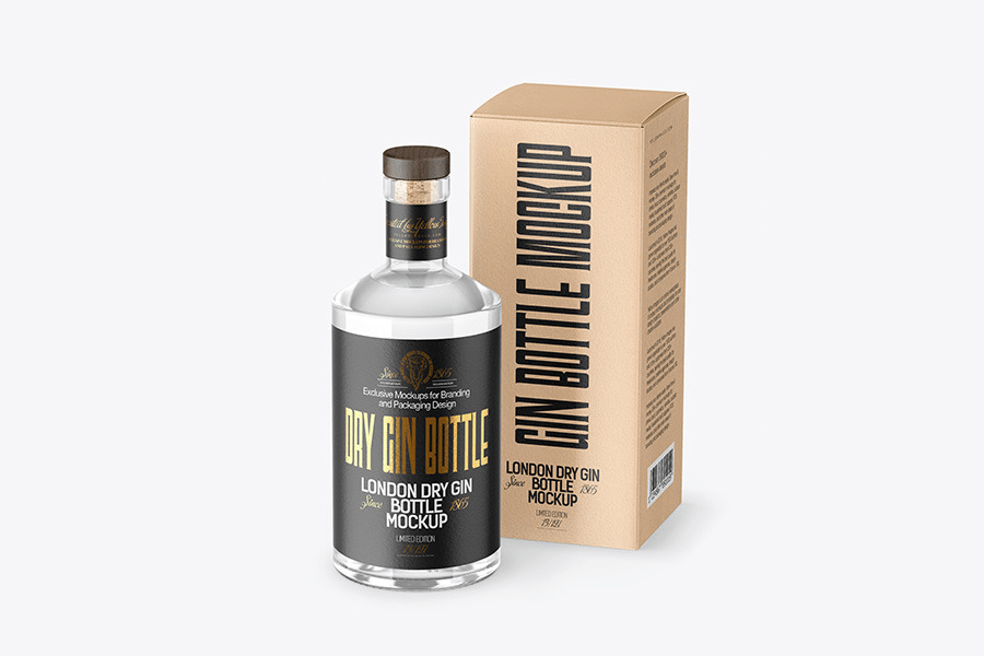 Download 30 Mind Blowing Gin Bottle Psd Mockup Templates Decolore Net