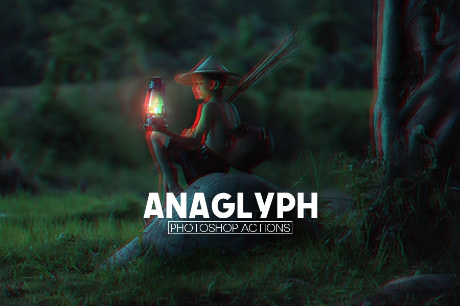 Free anaglyph photoshop actions