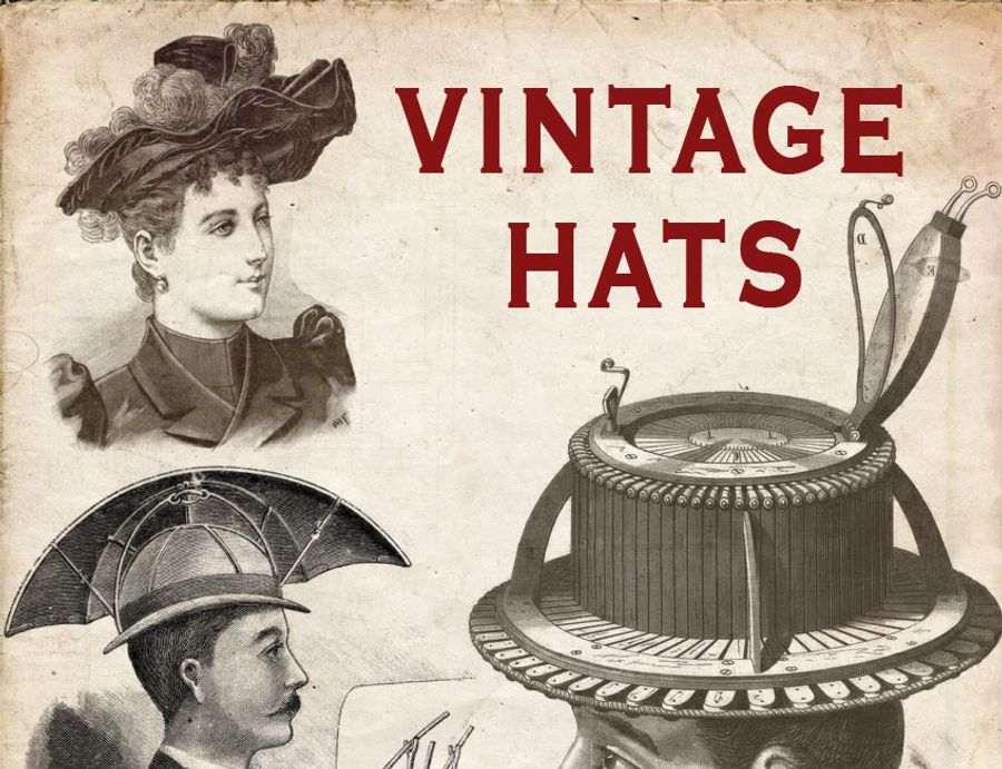A free vintage hats brushes for photoshop