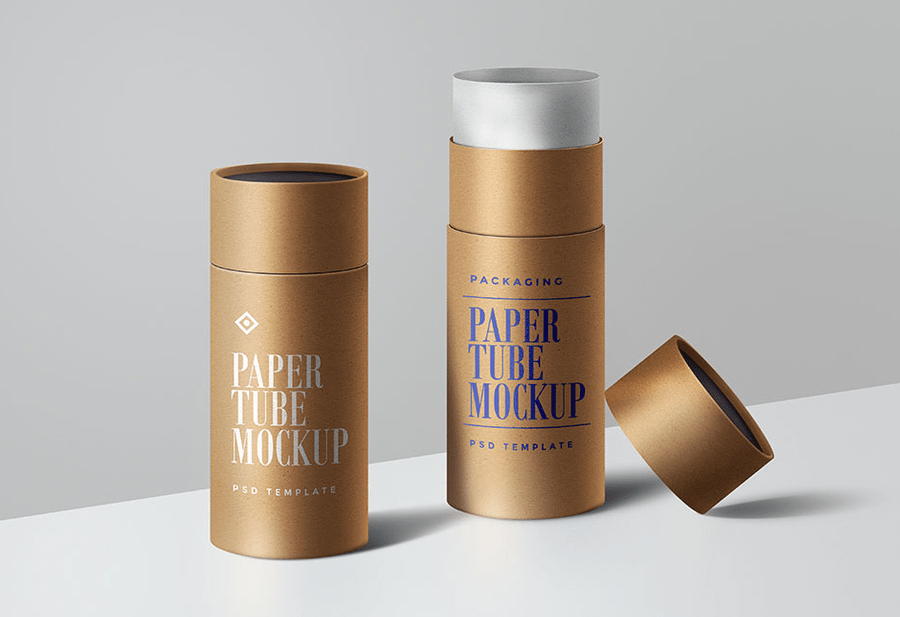 Download 40 Magnificent Paper Tube Psd Mockup Templates Decolore Net