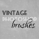 Retro vintage brushes for photoshop cover