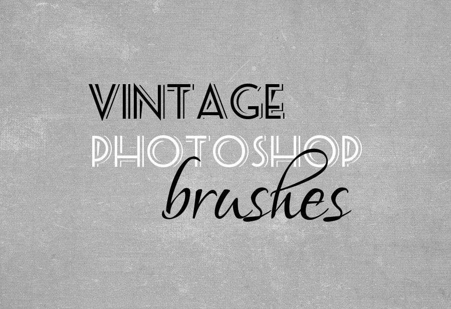 Retro vintage brushes for photoshop cover