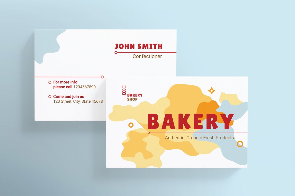Bakery Card Modern Template
