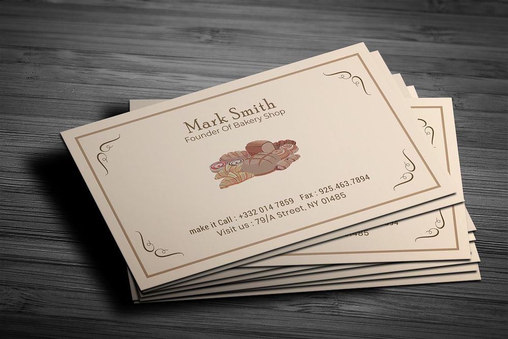 Bakery Shop Card Template