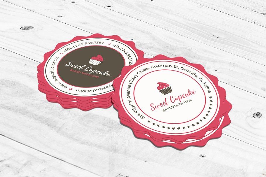 Bakery Round Business Card