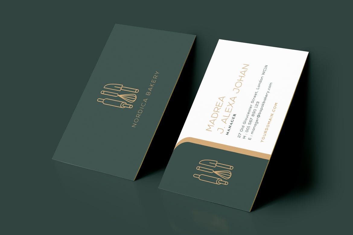 Green Bakery Business Card