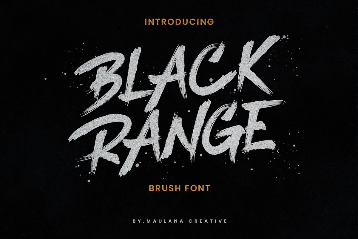 A cool brush font