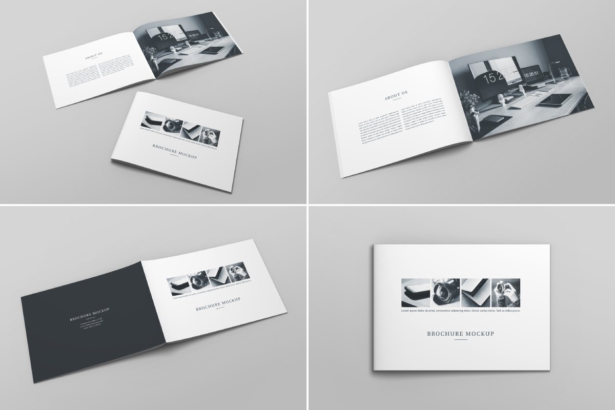 Brochure catalog mockup template