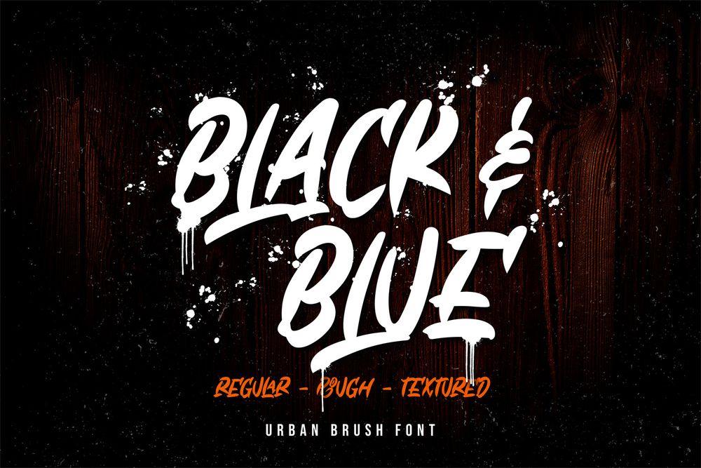 An urban brush font