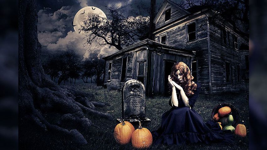 halloween photoshop assignments