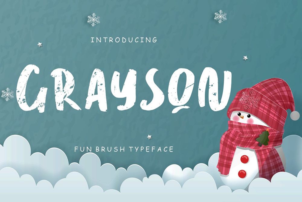 A free fun brush typeface