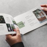 Landscape brochure mockup templates cover