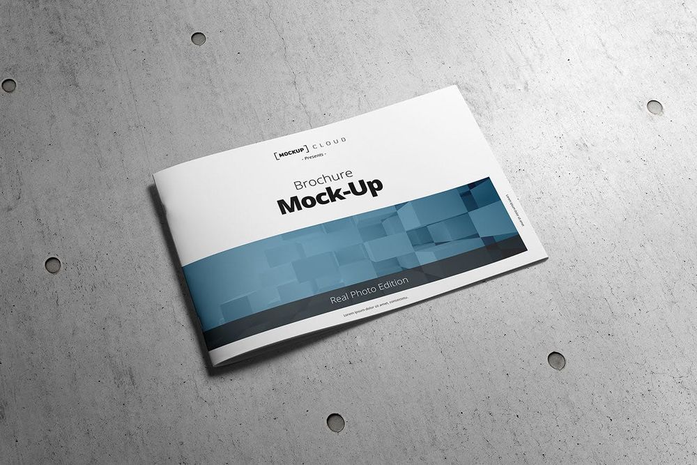 A brochure mockup template