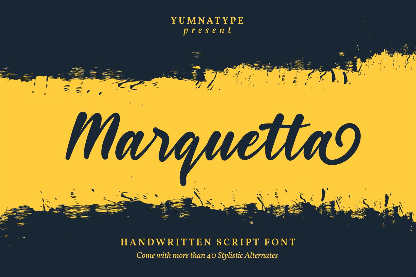 A handwritten script font