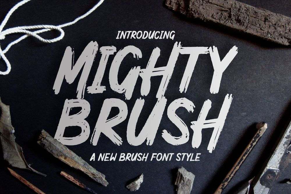 A new brush font style