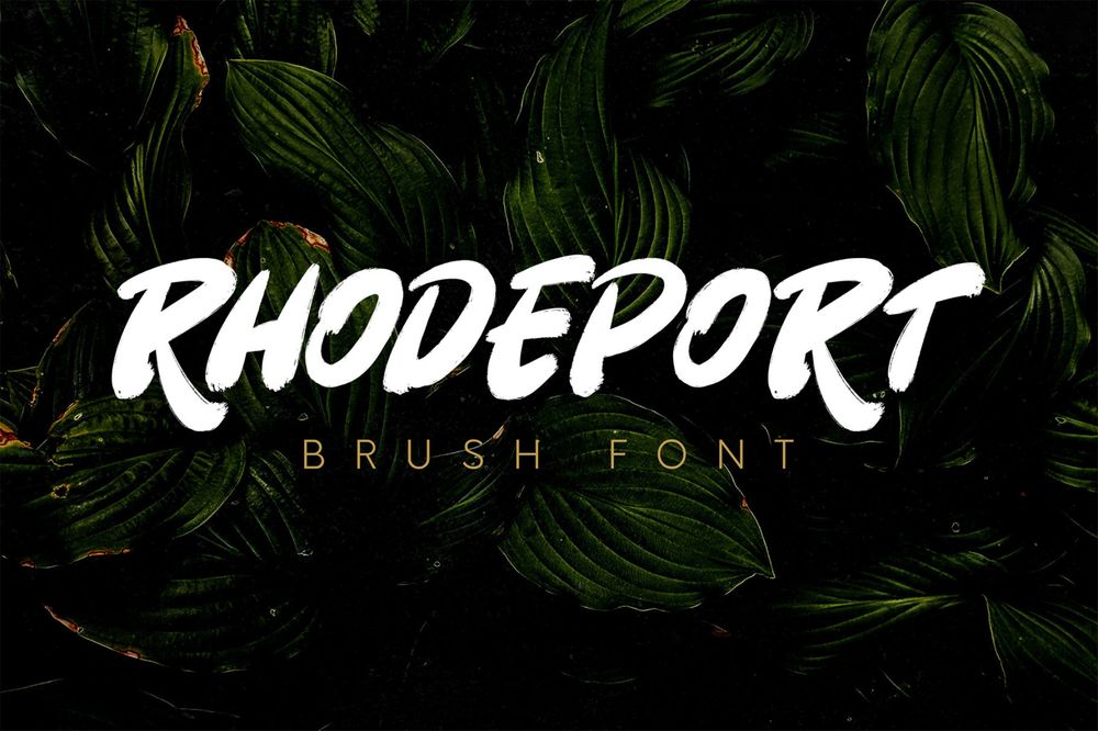 A true brush font