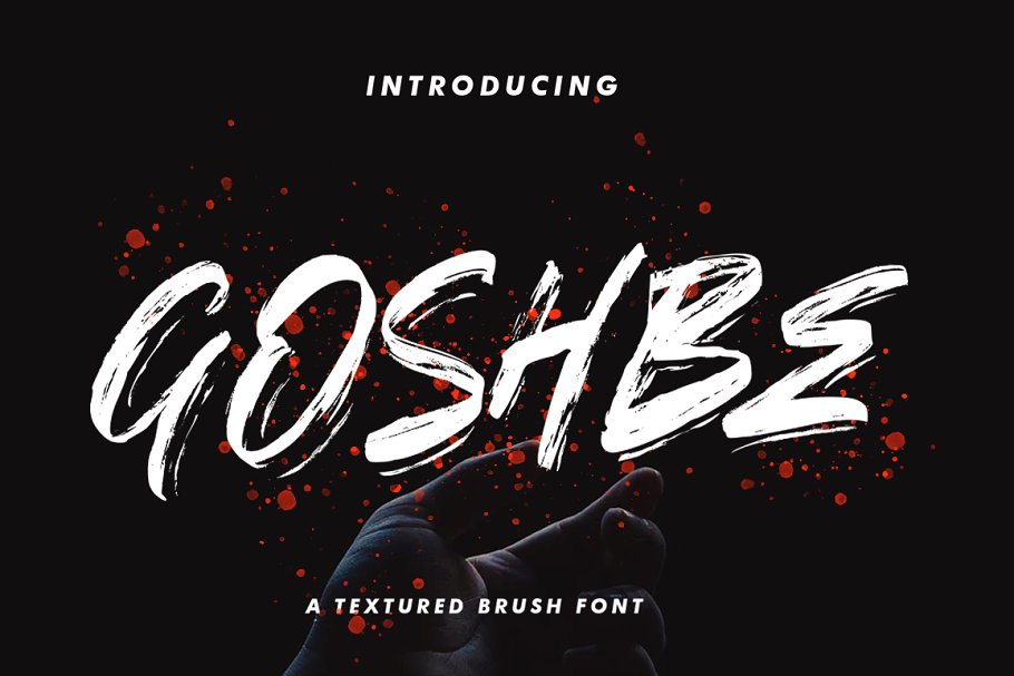 A free all caps brush font