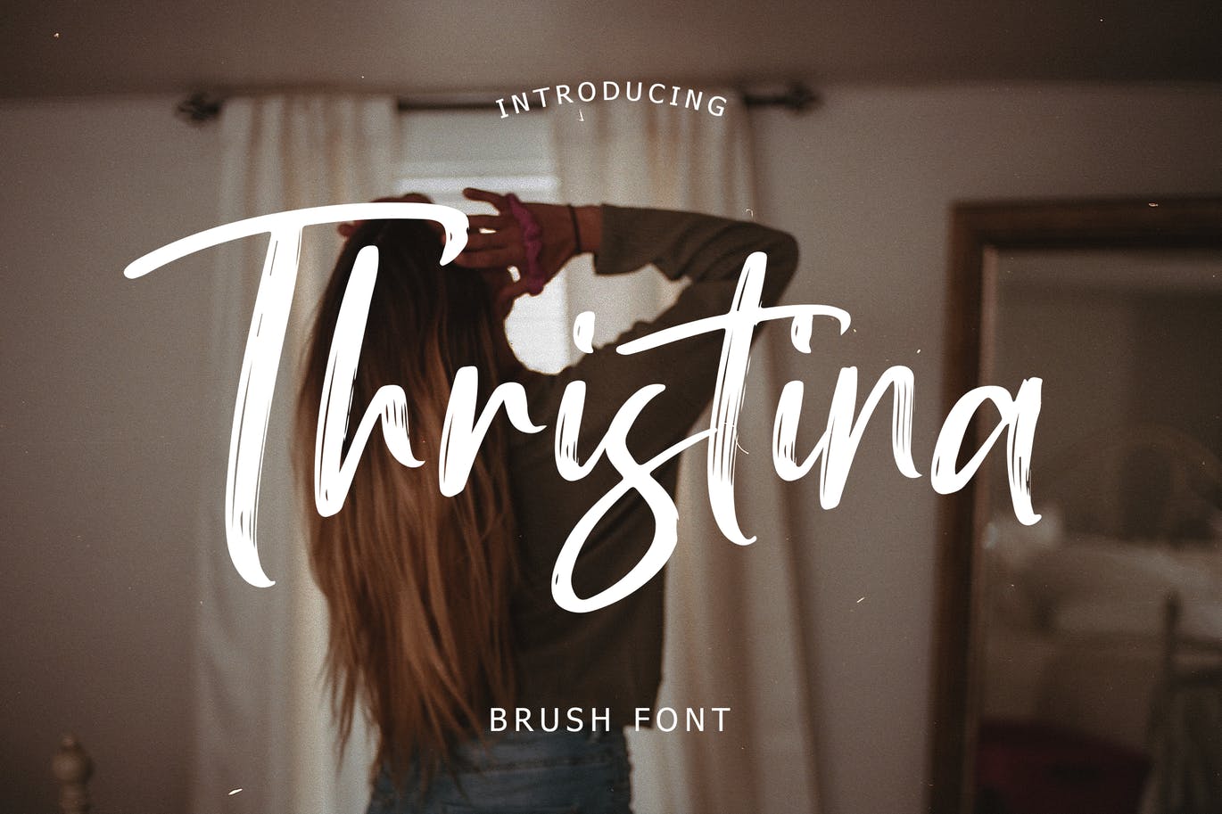A cute brush font