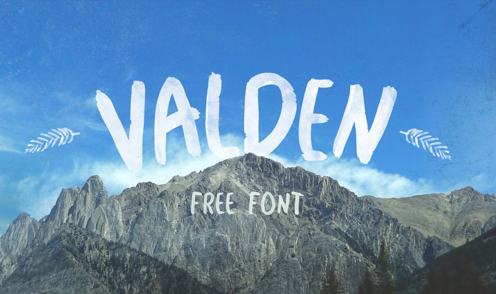 A free handwritten brushed font