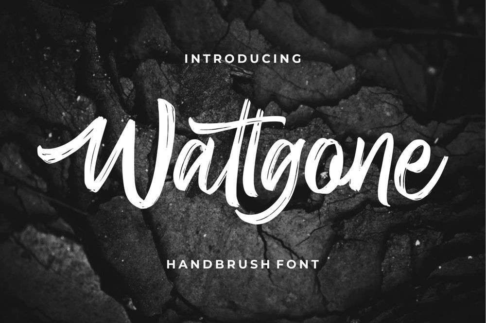 A hand brush font