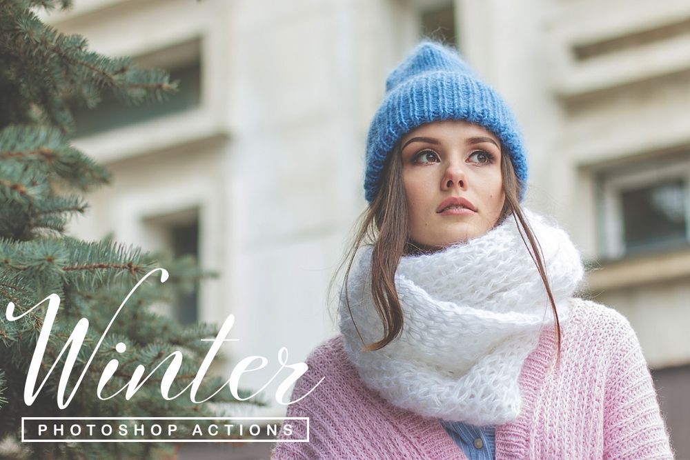 Free winter season photoshop actions