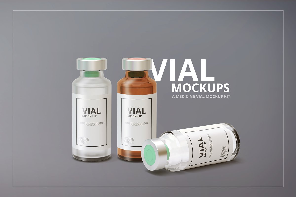 Download Medicine-Vial-Mockup | Decolore.Net