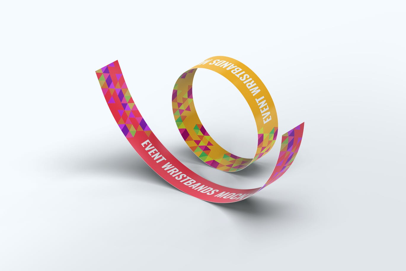 Event wristband mockup template